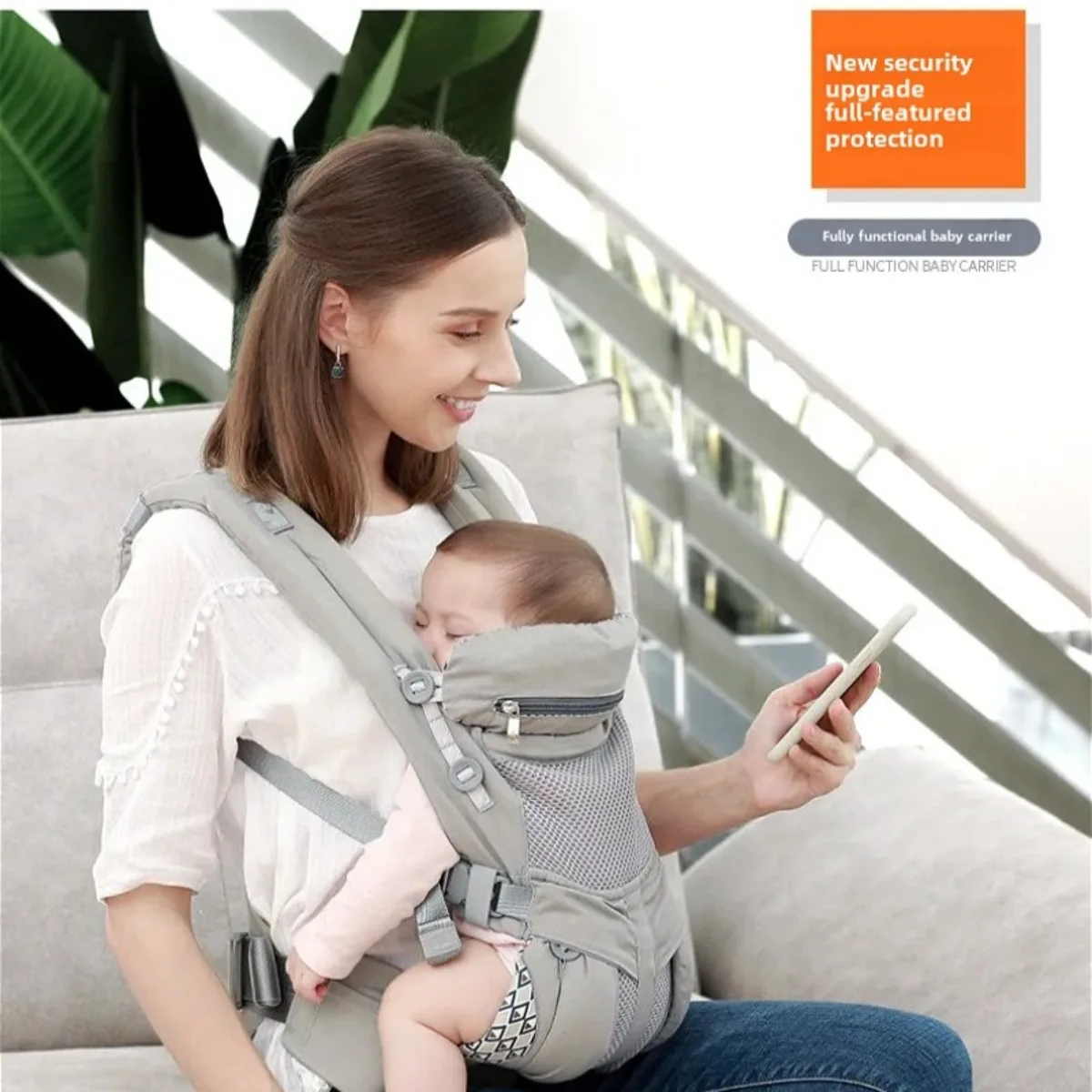 Baby Bags Baby Carrier Strap Front Facing Multi-functional Babies Sling Kangaroo Bag Breathable Carriers Wrap Blet for Newborn 2