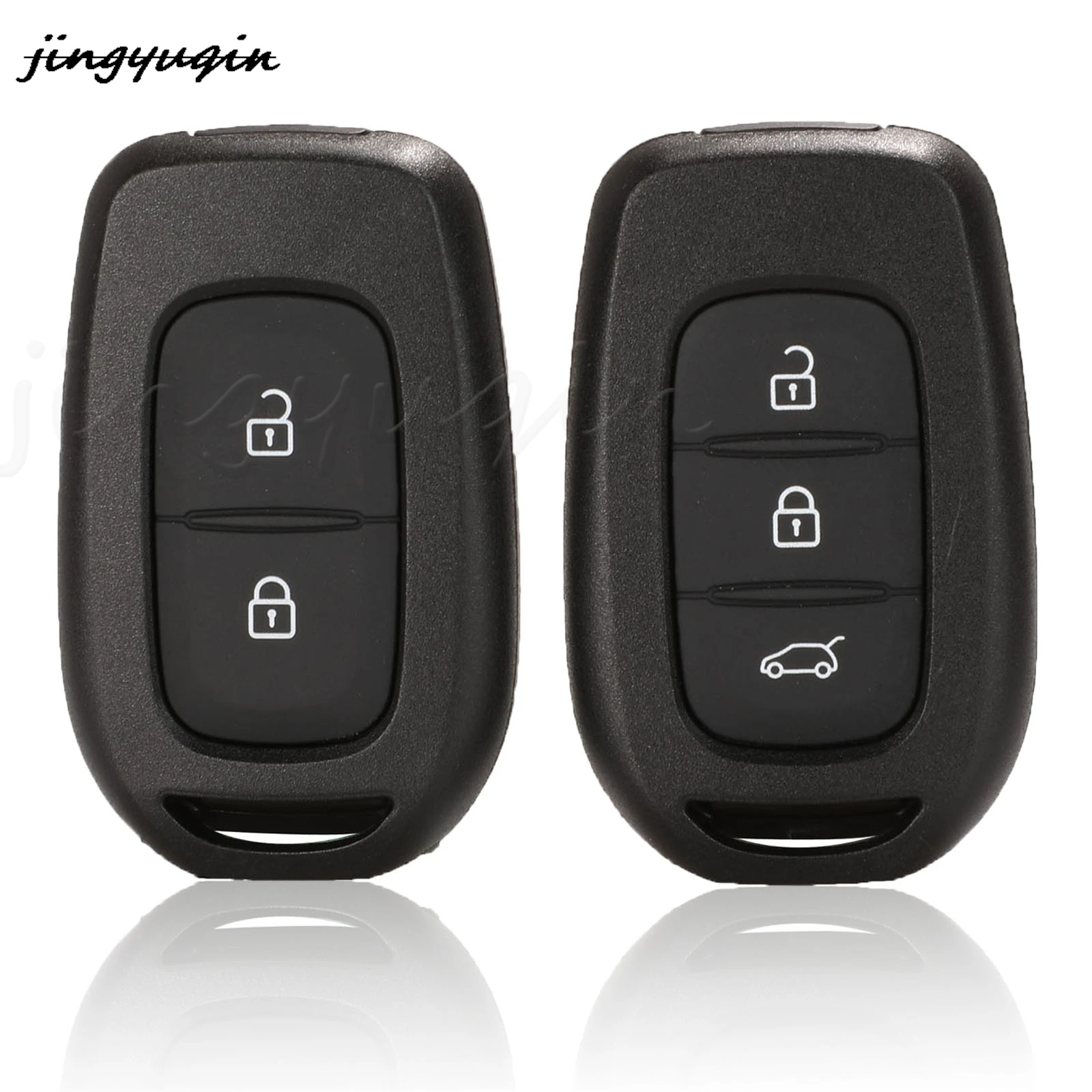 

Jingyuqin 10 шт./лот 2/3 кнопочный сменный пульт дистанционного управления для автомобильного ключа чехол-брелок для Renault Sandero Dacia Logan лодgy Dokker Duster