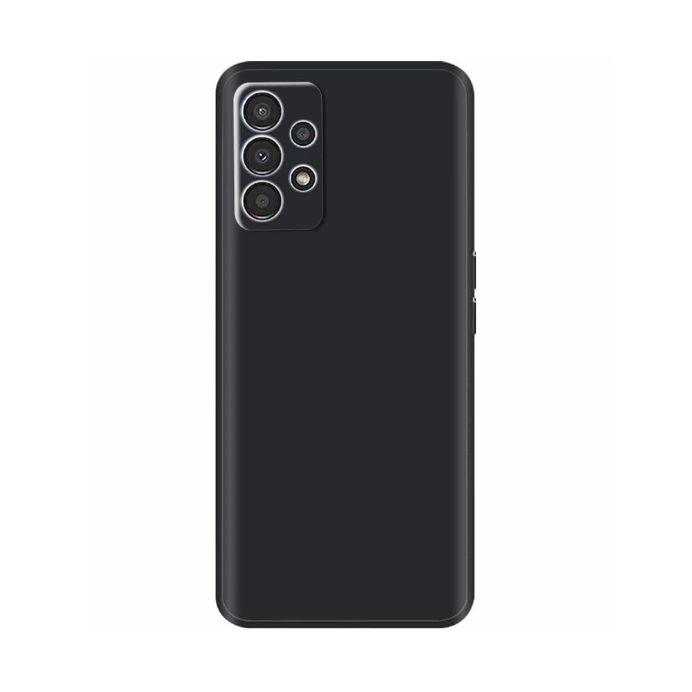 Black Shockproof Silicone Phone Case - Soft Protective Back Cover
