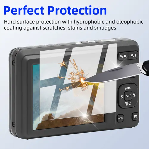9H Tempered Glass for KODAK PIXPRO FZ55 Screen Protector, HD Clear Durable Anti-scratch Protective Film Camera Accessories - Image 2