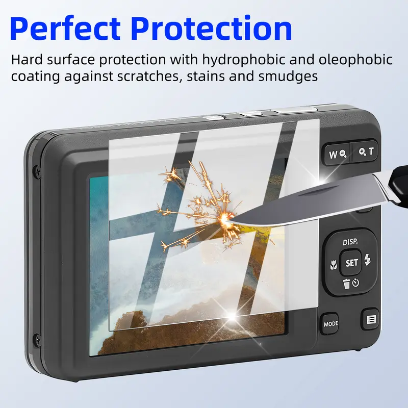 9H Tempered Glass for KODAK PIXPRO FZ55 Screen Protector, HD Clear Durable Anti-scratch Protective Film Camera Accessories - Image 2