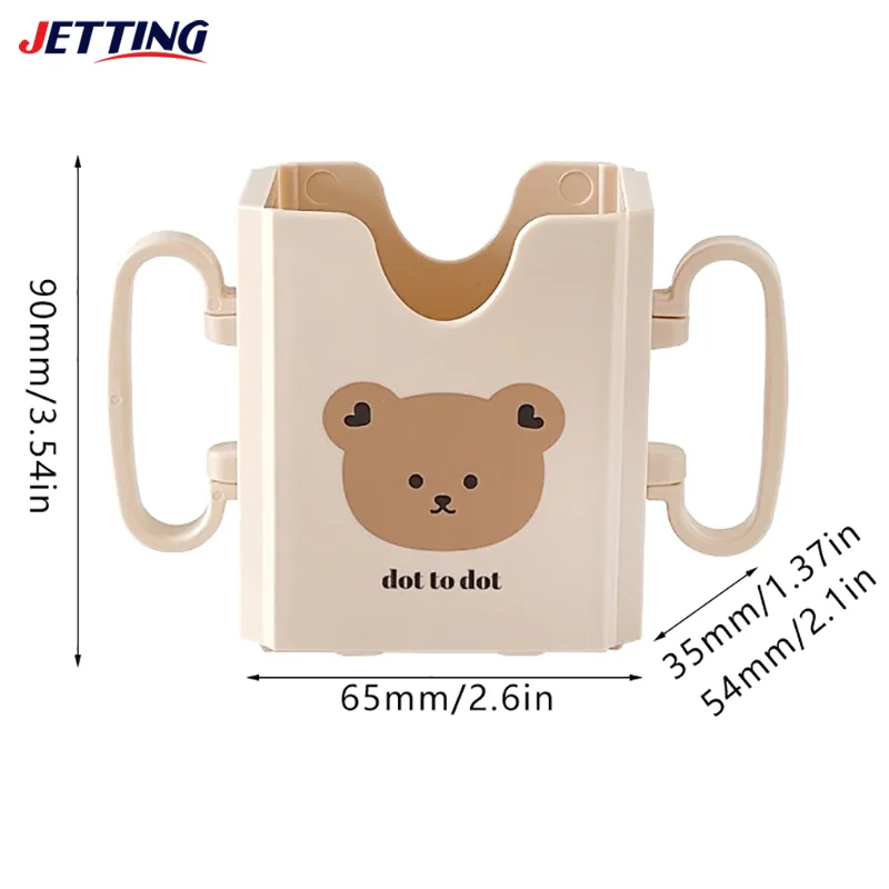 Carton Cup Milk Holder Adjustable Plastic Baby Toddler Juice Box Drinking Anti-Squeeze Cup Holder Adjustable Milk