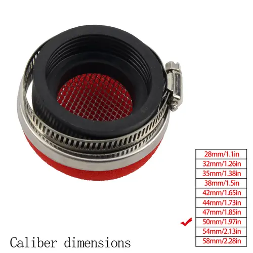 Motorcycle Air Filter Cleaner Air Filter 2 Stroke Engine Dirt Pit Bike Scooter 28/32/35/38/42/45/50/54/58MM Moto Parts - Image 12