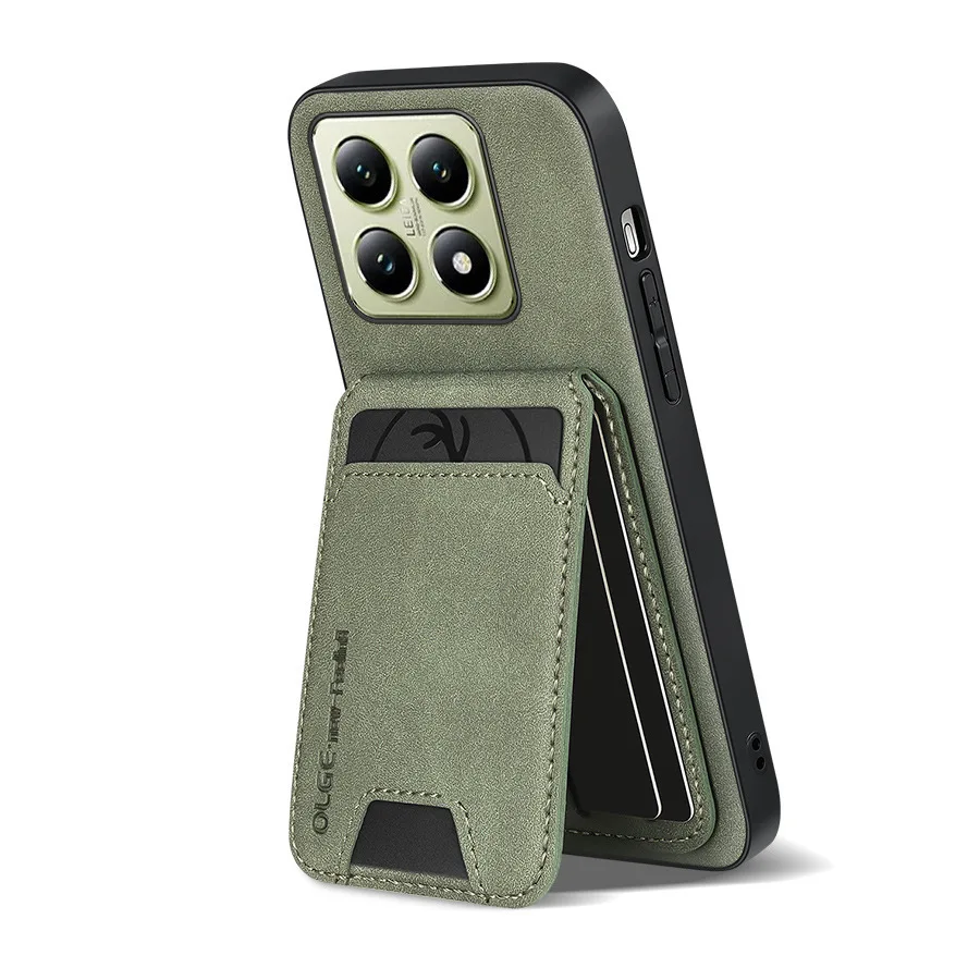 Premium PU Leather Wallet Case with Card Slot, Kickstand, and Drop Protection