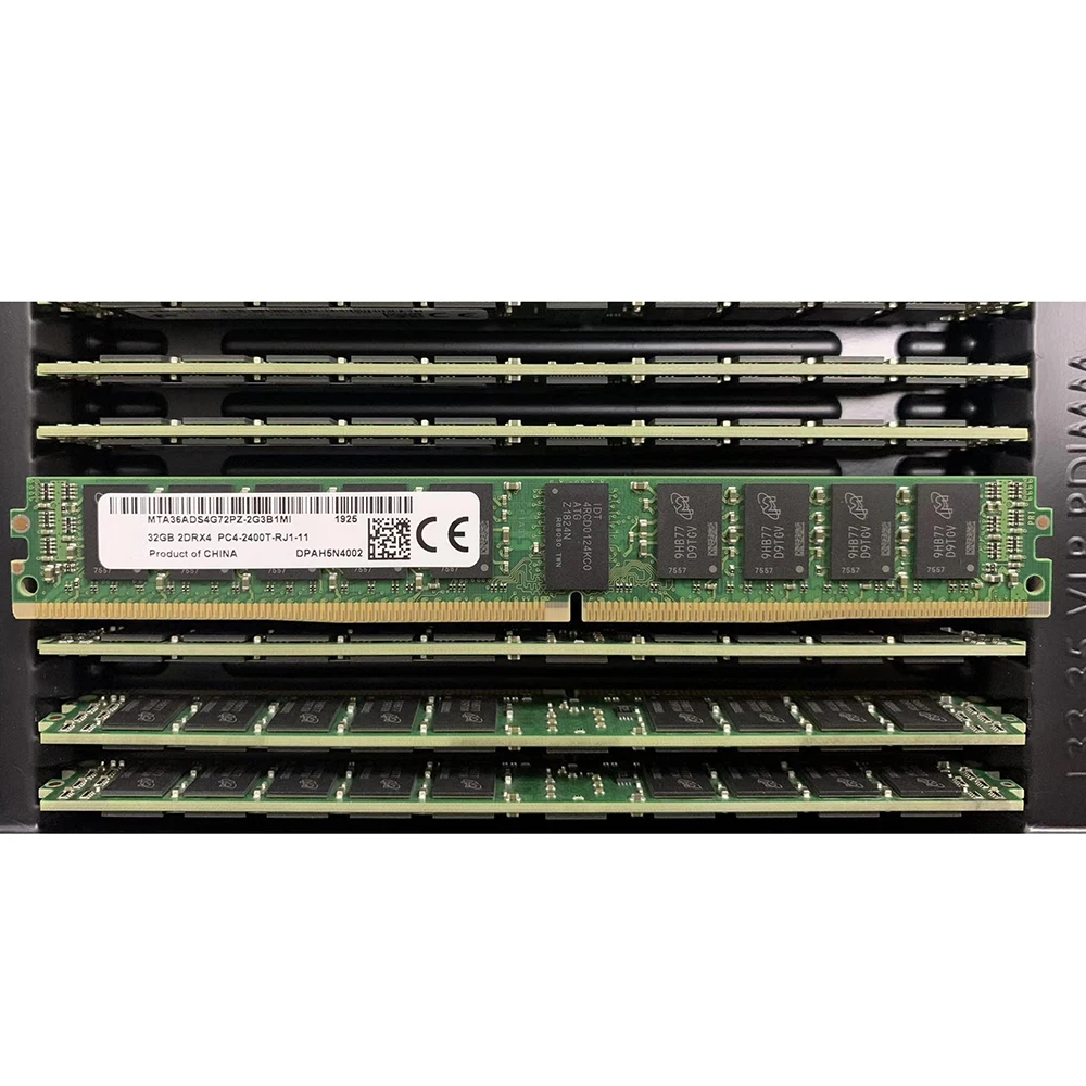 1Pcs Server Memory For MT RAM 32GB 32G 2DRX4 2400 DDR4 REG Half U Narrow Strip VLP MTA36ADS4G72PZ-2G3B1 4 1Pcs Server Memory For MT RAM 32GB 32G 2DRX4 2400 DDR4 REG Half U Narrow Strip VLP MTA36ADS4G72PZ-2G3B1 - Image 2