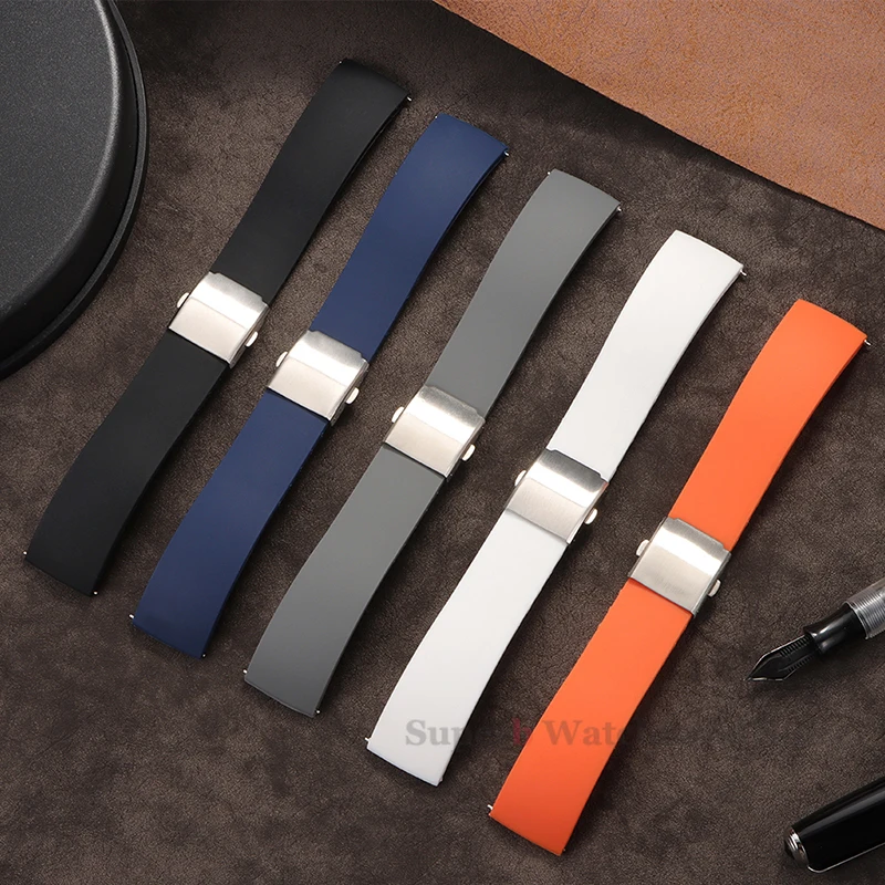 Silicone Quick Release Waterproof Sport Watch Strap - Soft and Durable Wrist Band