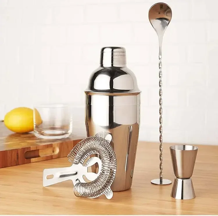 19pcs Cocktail Boston Shaker Set Bartender bar Kit Shaker Set for Drinks Bartender Accessories Full Professional Barman Kit