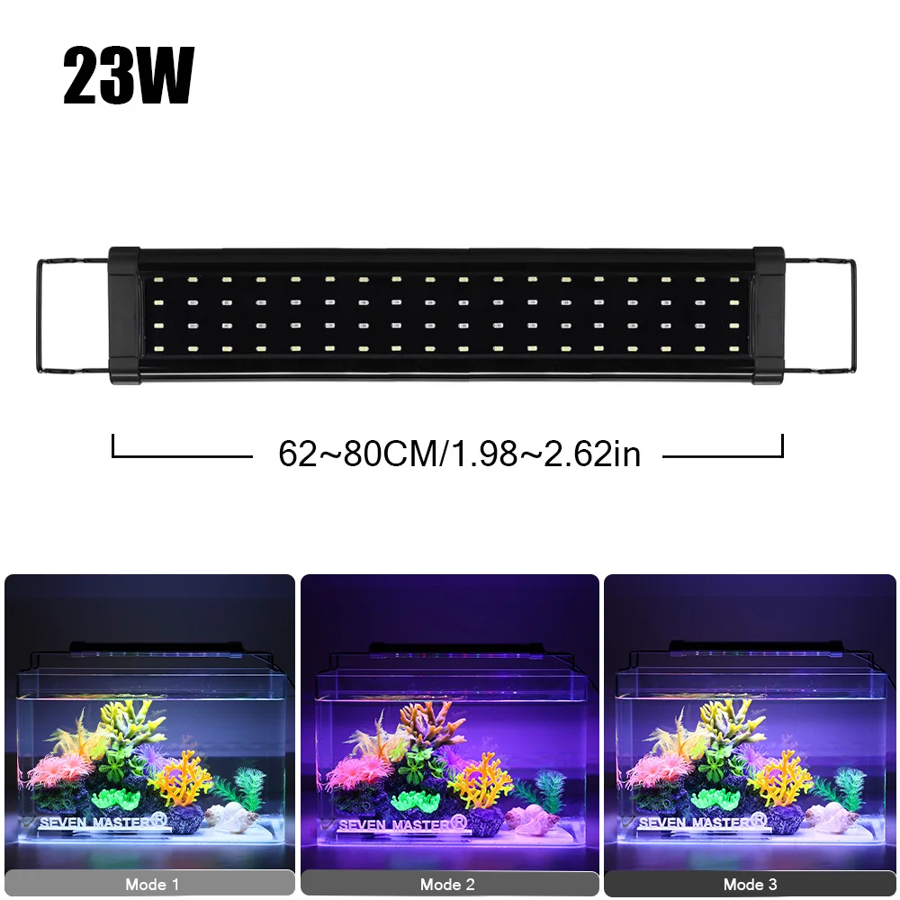 Sleek Aluminum Alloy Aquarium Grow Light with Adjustable Bracket