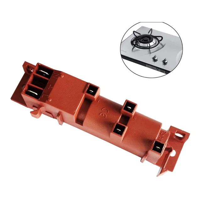 220-240V Gas Stove AC Pulse Igniter with 4 Terminal Connections BBQ European Voltage Ignitor Electric Ignition Part Oven Cooktop