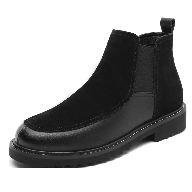 Men's Embroidered Chelsea Boots, Suitable For All Seasons, Outdoor High-Top Super | ChicGrl