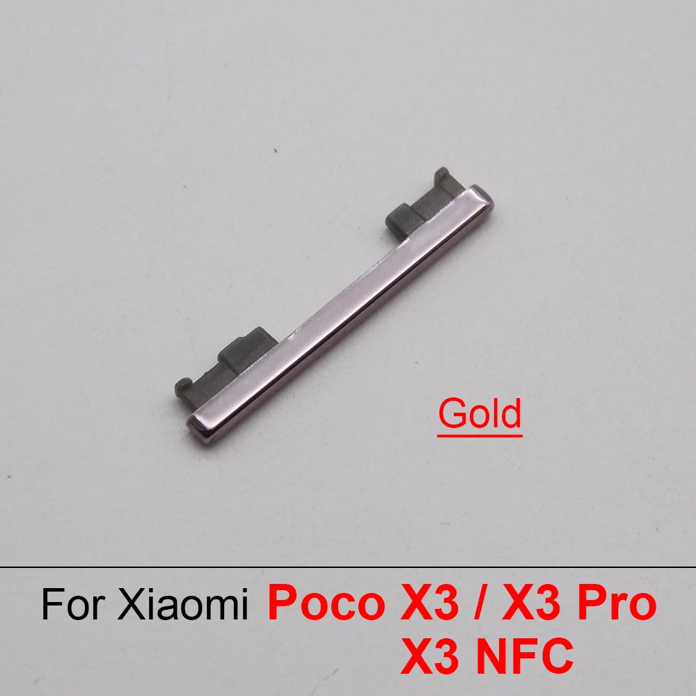Phone Switch Key Power Volume Control Button Mobile Phone Side Button Key For Xiaomi POCO X3 / X3 Pro / NFC Volume Control Buttons