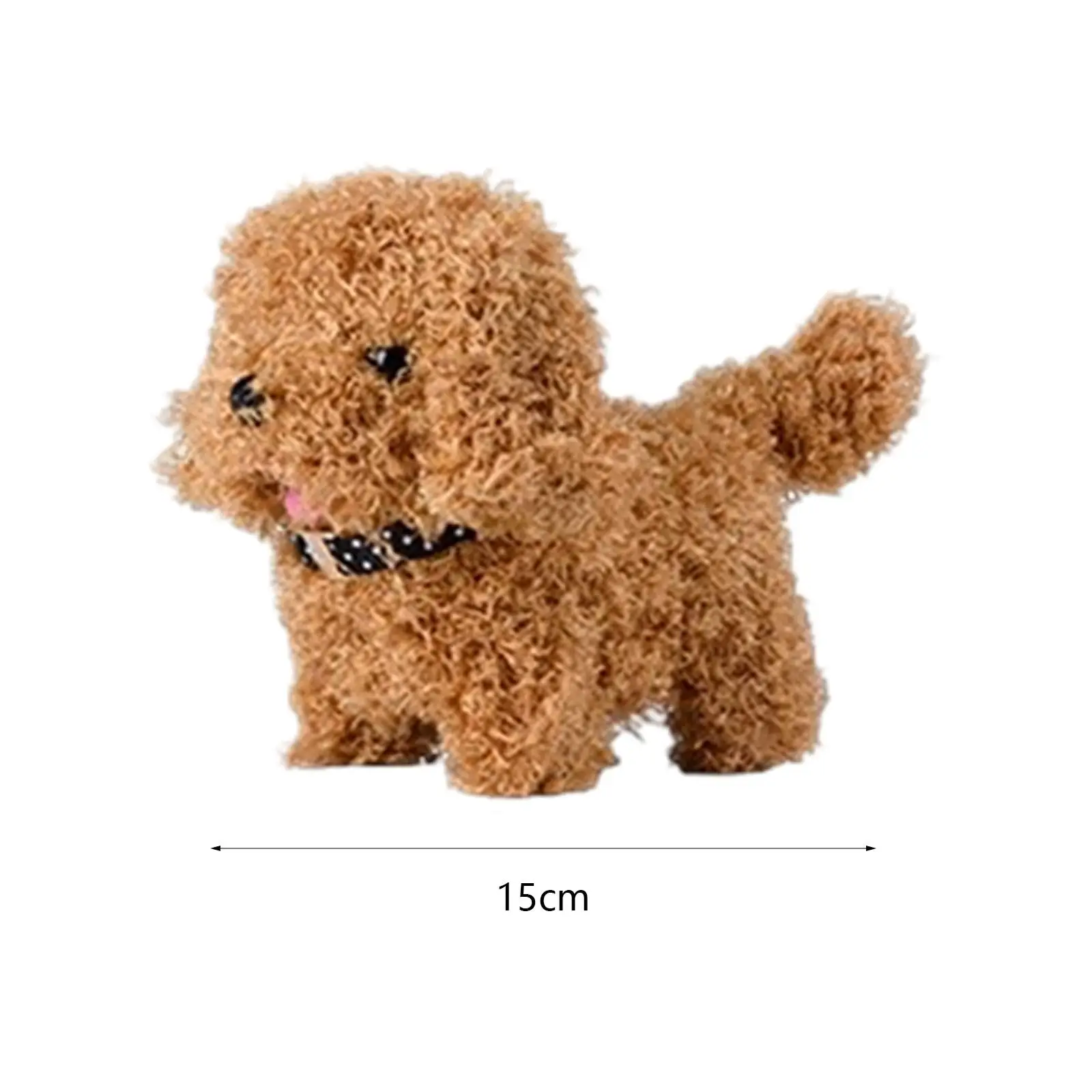 Electronic Plush Toy Companion Animal Lifelike Walking Barking Toy Plush Toy Pet for Toddler Birthday Girls Boys Christmas Kids