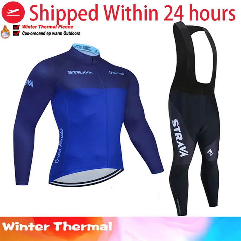 Men biking clothes retro cycling jersey winter fleece suit triathlon bib outfit shirt pants set