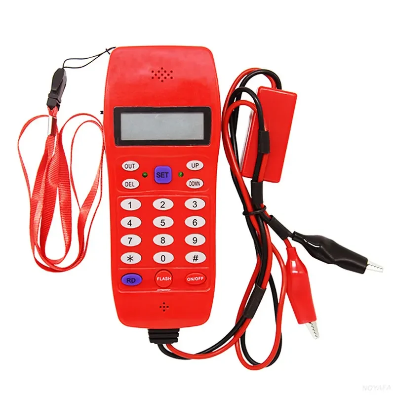NOYAFA NF-866 케이블 테스터 추적기, FSK 및 DTM 발신자 ID 디스플레이, 자동 감지 라인맨 전화 감지기 와이어링