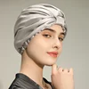 Pure Silk Night Caps Mulberry Silk Sleeping Bonnet Hair Loss Hat Natural Silk Turban For Hair Sleeping Silk Headwrap For Women 4