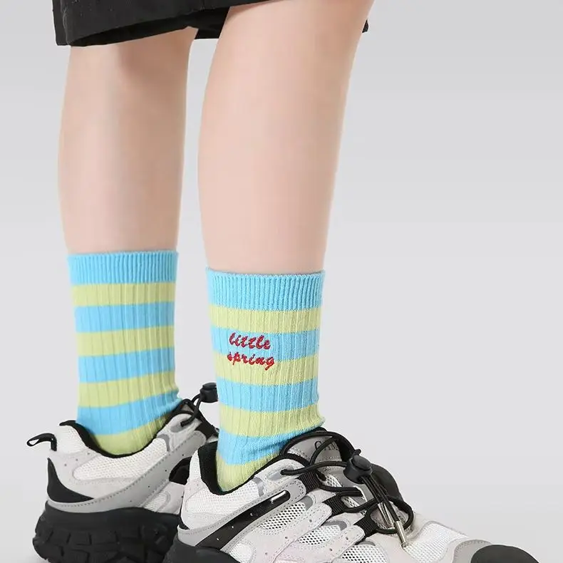 Newest Children's Socks Striped Cartoon Sport Socks 3-12T Boys Girls Cotton Socks Spring Socks Kids Baby 4 Pairs 4