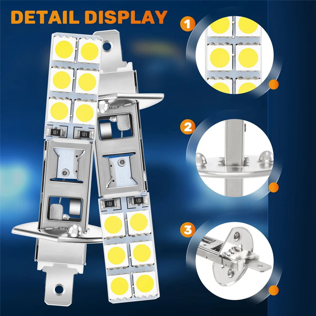 Led Lights Led Bulbs Led Headlights Led Car Lights Led Car Headlights Car Headlamps Hid Headlight Bulbs 4PCS H1 6000K Super White 80W LED Headlight Bulbs Kit Fog Driving Light