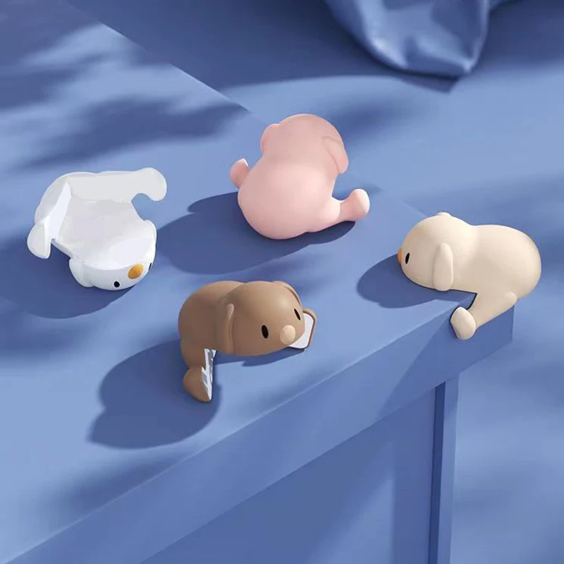 Silicone Table Corner Protector Baby Cartoon Safety Puppy Soft Anticollision Protection Edge Cover for Furniture Kids Security