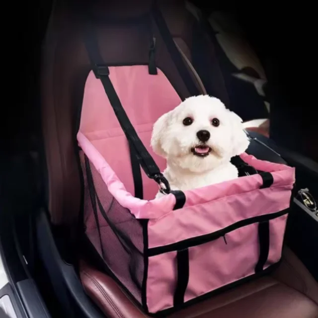 Dog Car Seat Cover Foldable Hammock Pet Harness Cat Bag Basket Stable and Foldable Travel Pet Dog and Cat Safety Car Seat 3