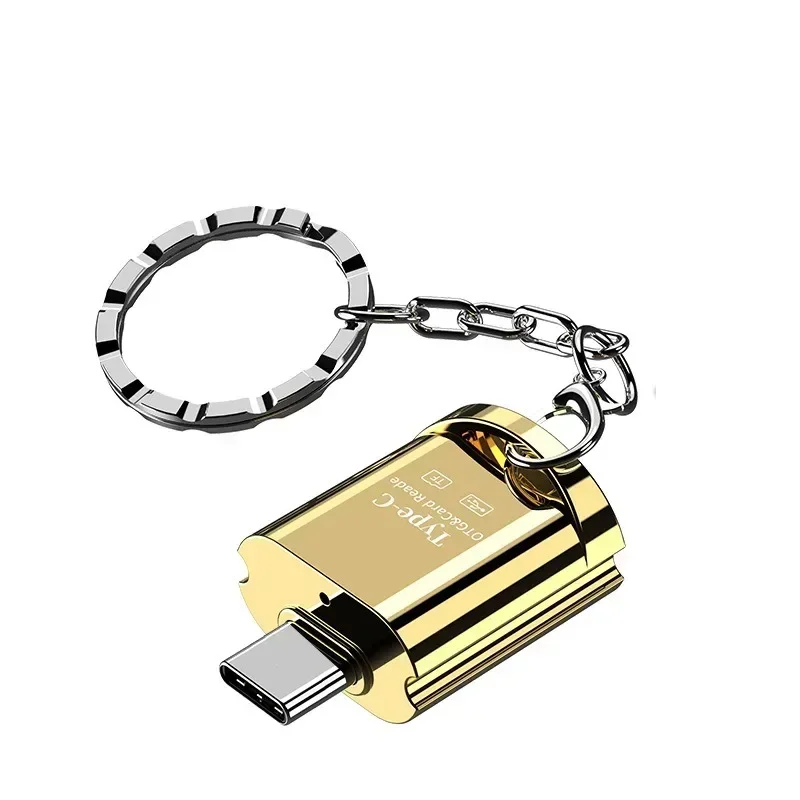 USB Port Adaptor Type C OTG Adapter Memory Card Reader Portable Metal OTG USB Type C Adapter Support TF Card Micro SD U Disk Reader For SmartPhone Tablet Macbook