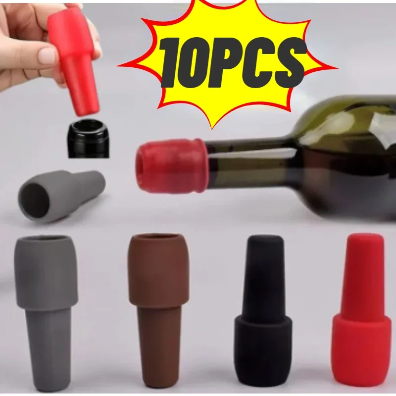 Bottle Sealer Silicone Wine Stoppers Beverage Sparkling Wine Bottle Stopper Keeping Champagne Fresh Kitchen Tools Reusable wine bottle stoppers