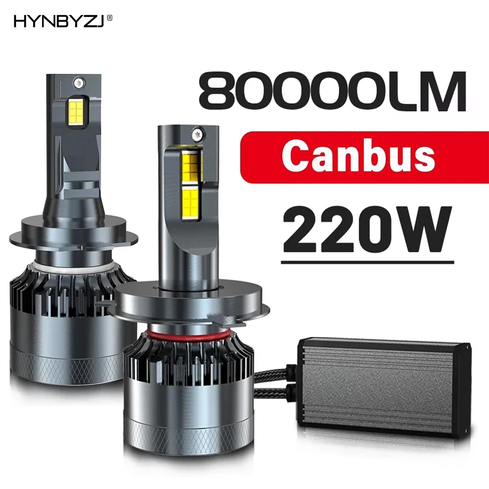 H7 H4 H1 H8 H11 9005 HB3 9006 HB4 9012 Hir2 LED Bulb Turbo Lamp 220W 80000LM Car Headlights for Car led car lights,led lights,led bulbs,led headlights,led car headlights