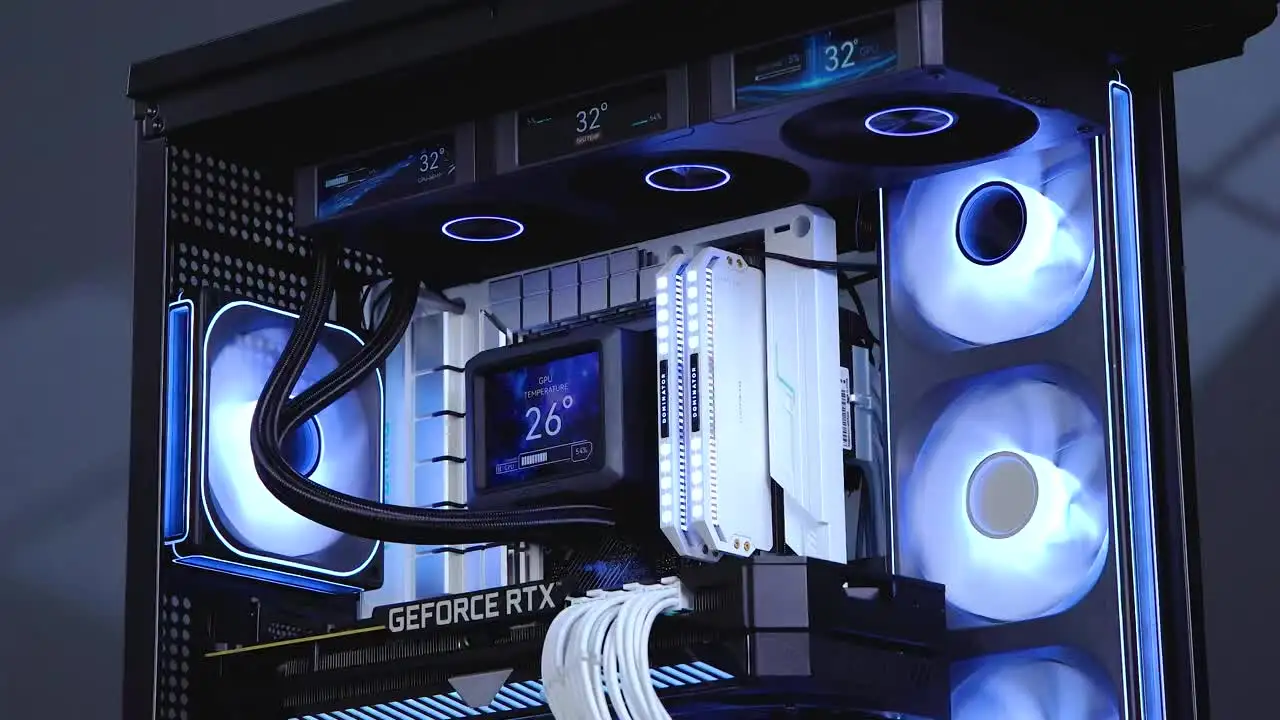 JONSBO TF3-360SC 水冷クーラー　ホワイト Jonsbo TF3-360SCW Water Cooled Radiator Screen Display ARGB