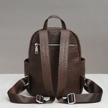 

Leather Backpack Women's Stylish Simple and Versatile Cowhide Soft Leather Backpack Teen Girls Backpacks Back To School