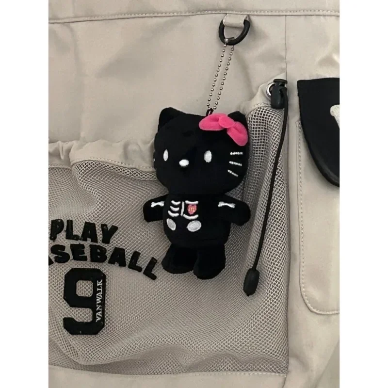 

Hello Kitty Sanrio Plush Doll Toy Beautiful Anime Backpack Pendant Christmas Couple New Kawaii Car Bag Accessories Keychain Gift