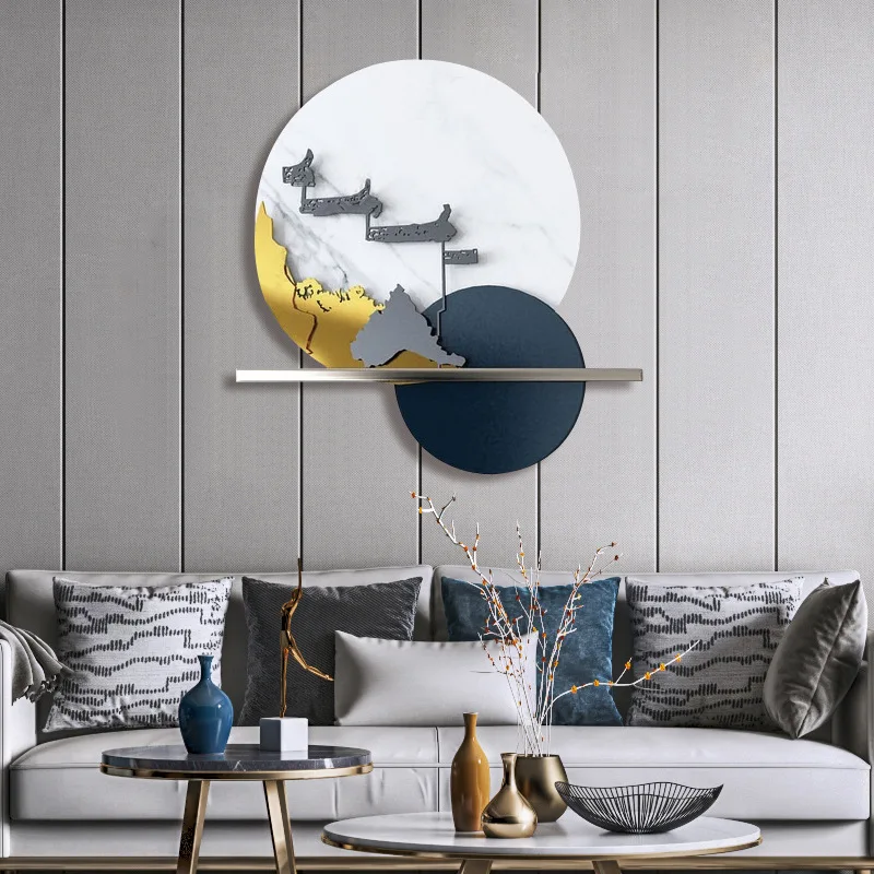 

Домашнее настенное украшение, металлическое настенное украшение, прикроватный настенный подвесной фон для дивана, настенная подвеска