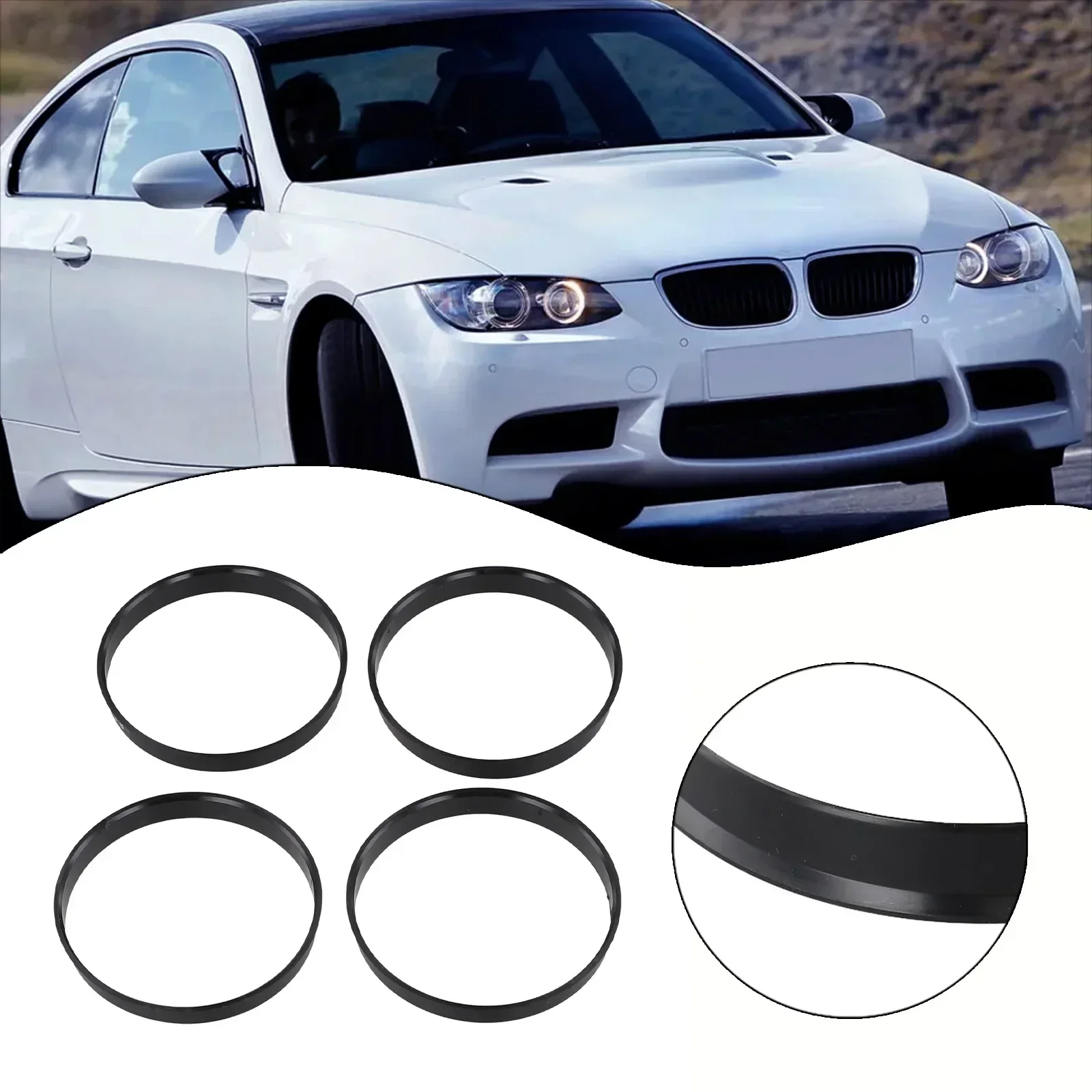 Simple Installation Hub Centering Ring 72 6mm 74 1mm BMW Plastic