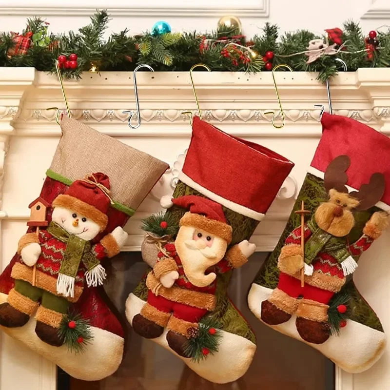 Christmas Ornament Metal Hook 200/50PCS for Xmas Tree and Party Decor