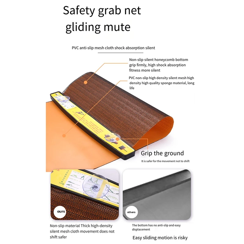 

Скользящий Коврик для йоги, Спортивная скользящая пластина для фитнеса, тренировочная доска для бега, катания на коньках, тренировочное оборудование, прочное и простое в использовании