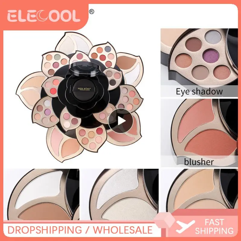 

ROSE Black Rose Shape Multi-function Makeup Palette Profession Full Set Of Makeup Waterproof Lasting Cosmetic Set NEW TSLM2