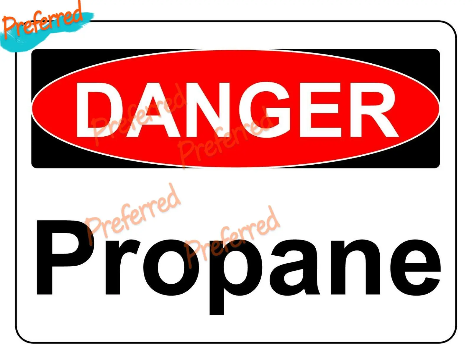 DANGER OXYGEN NO SMOKING NO FLAMES PROPANE OSHA DECAL SAFETY SIGN STICKER Warning Danger Vinyl Stickers Collection