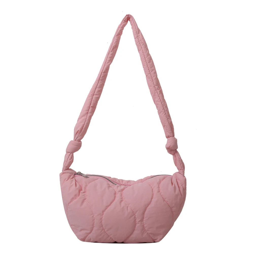Cotton Puffer Shoulder Bag for Women Autumn Winter