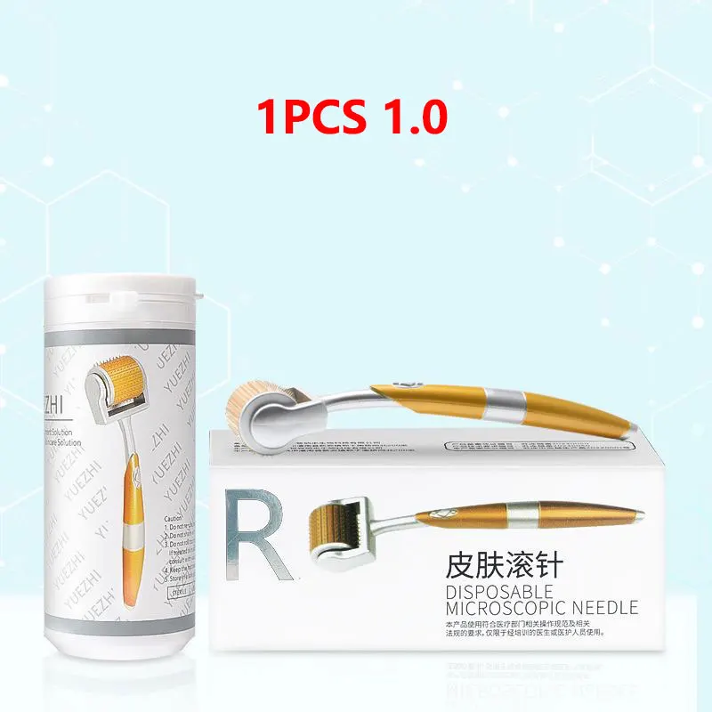 192 Titan-Nadeln für Gesichts- und Körperhaarwuchs Derma Roller für Haut und Bart Professionelles Hautpflegewerkzeug Nadel-Mikro-Gesichtsroller – Detail 12