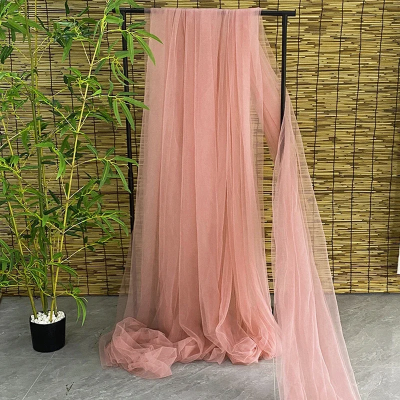 Elegant Red Wine Hanging Mesh Fabric for DIY Wedding and Festival Decor