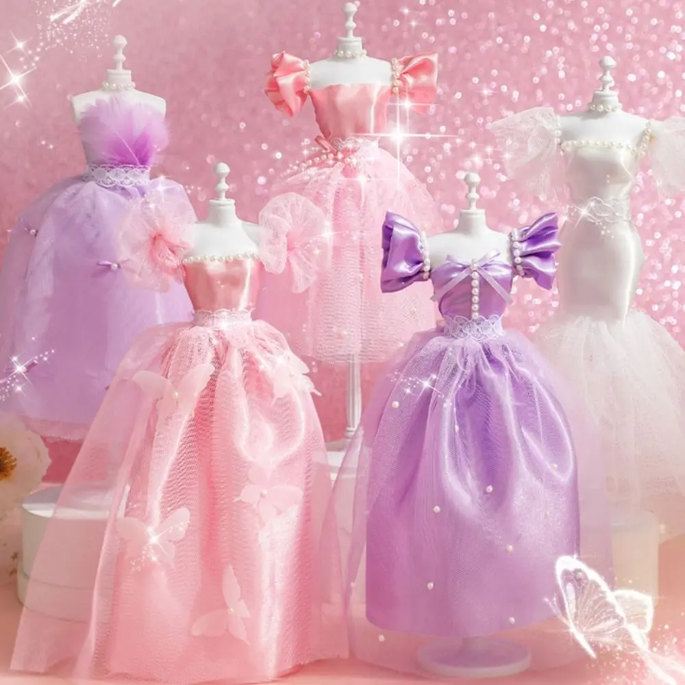 Skirt DIY Doll's Clothes Kit Handmade Fashion Design Princess Toy Outfit Kit Cute Wear Doll's Dress Material Clothing Design