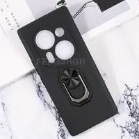 For Phantom X2 Back Case Finger Ring Soft TPU Silicone Case On For Tecno Phantom X2 Pro Bracket Phone Cover 1