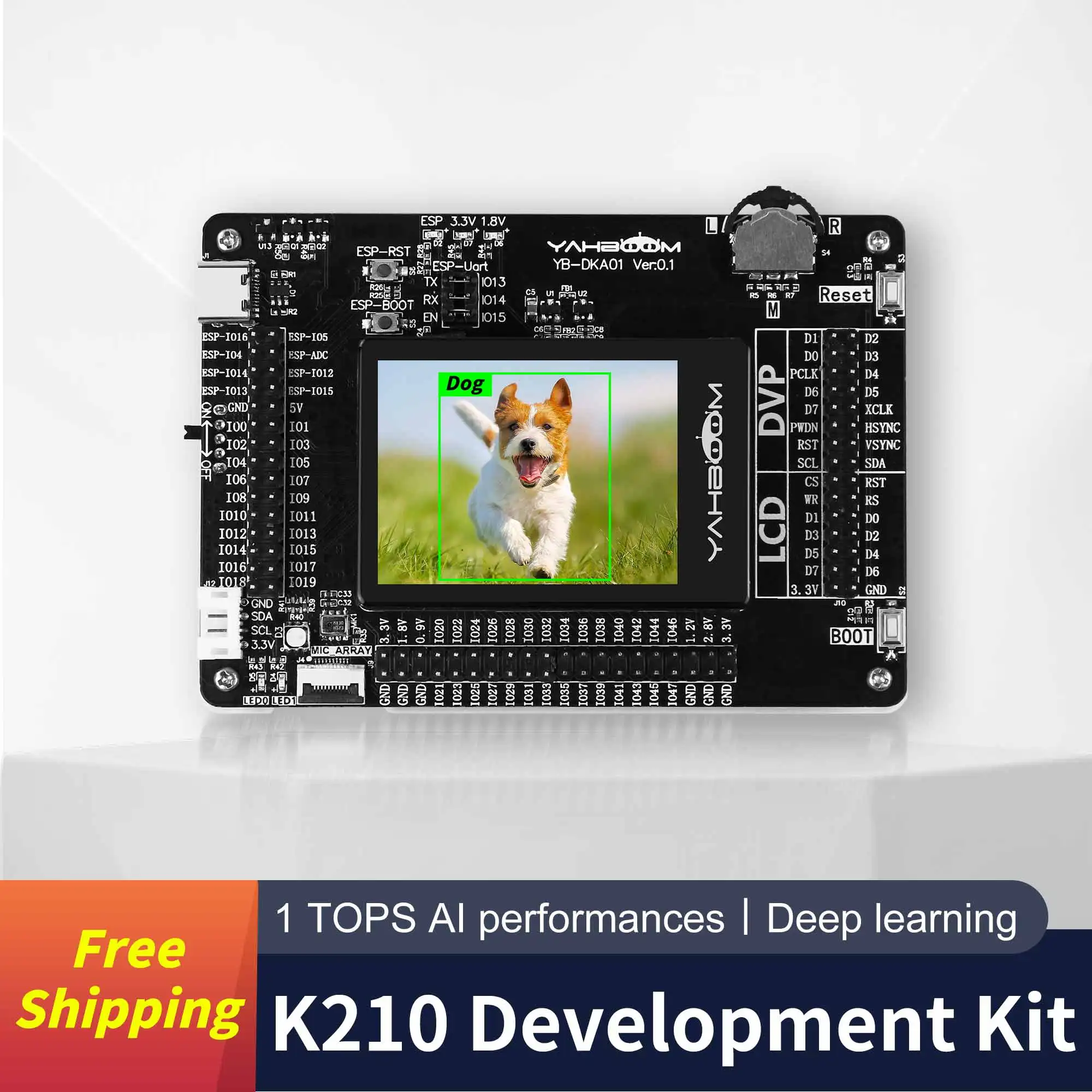 Inteligência Artificial AI-Motion K210 Developer Kit DIY Módulo de câmera com tela de toque capacitiva para aprender tecnologia AI
