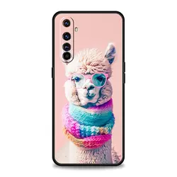 Kawaii Alpaca Lovely Soft Phone Case Cover for Realme C21 (A1)