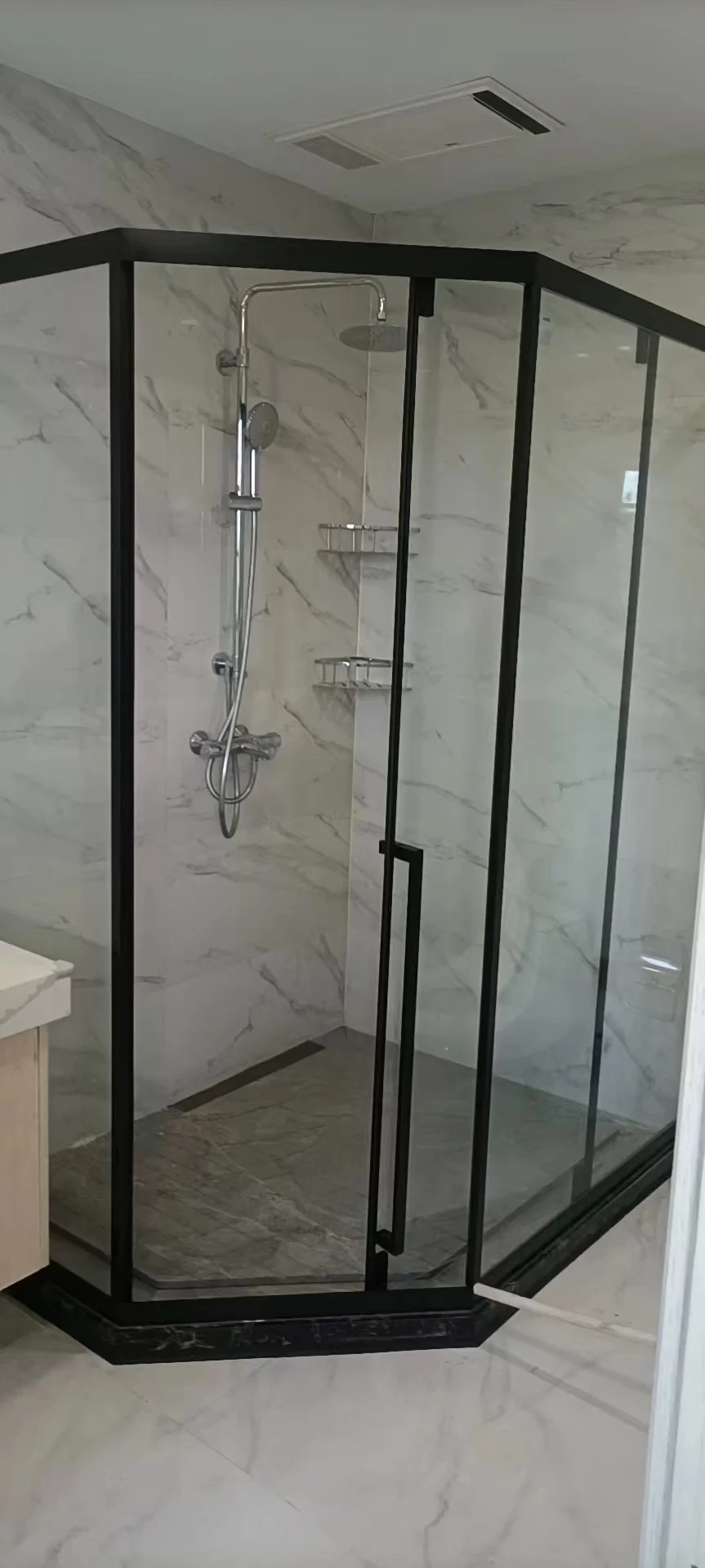 Bathroom Shower Doors - Black Steel Frame Enclosures