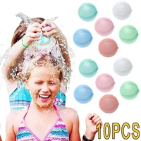 10PCS Reusable Water Balloons Refillable Water Balloon Quick Fill Self Sealing Water Bomb Splash Balls for Kids Swimming Pool 1