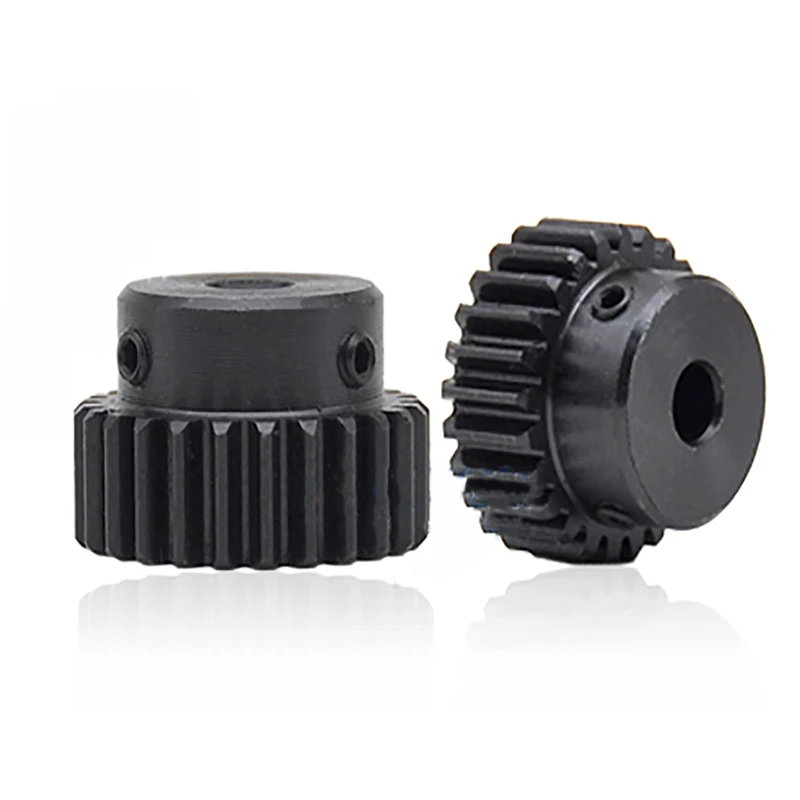 1pcs 1 Die Step Gear 15-35 Teeth Bore 4/5/6/6.35/7/8/10/12/12.7/14/15mm 1M 45# Steel Metal Motor Cam Gear Spur motor gear transmission gear electric bike gear cassette deck tape gear electric chain saw gear
