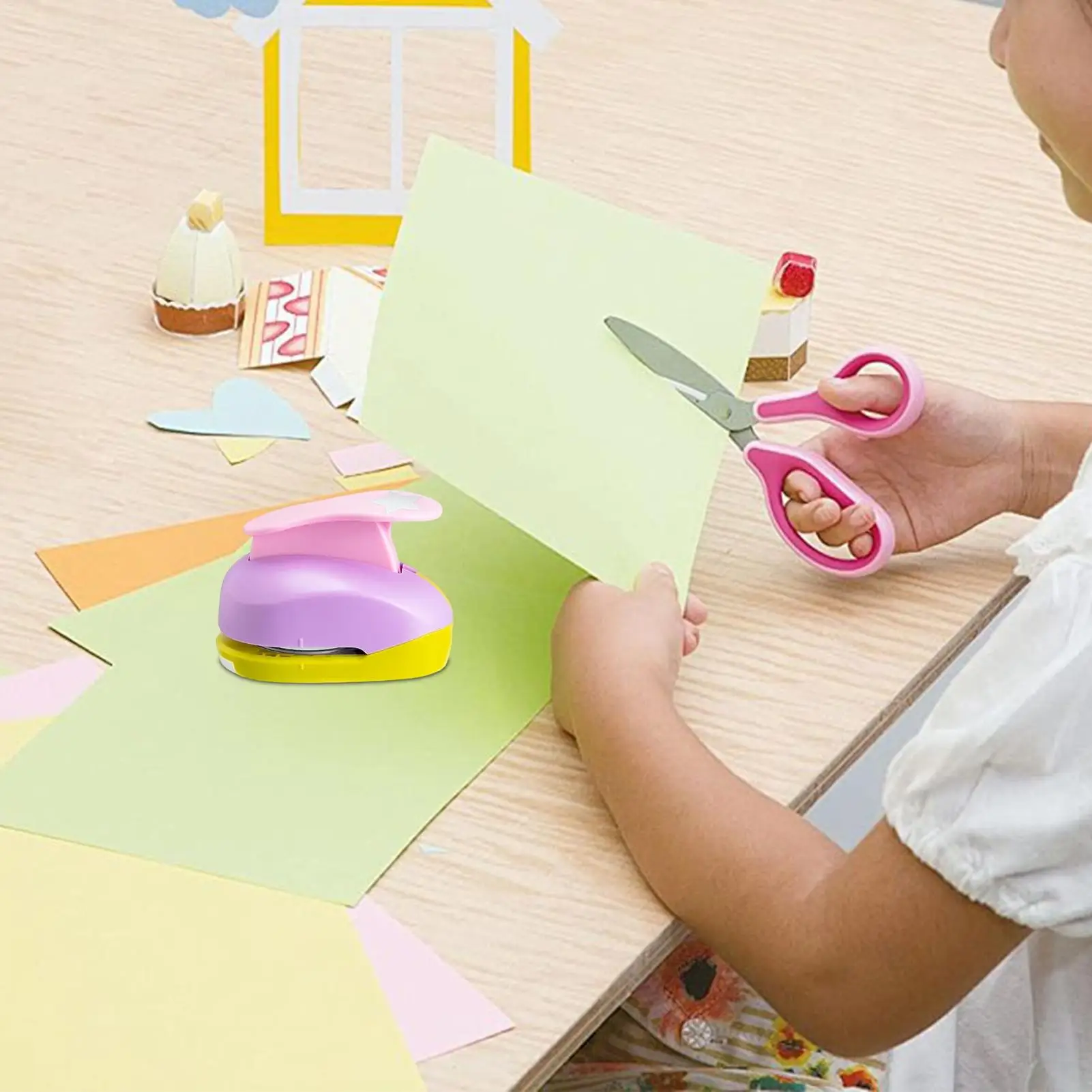 카드 스타 모양 공예 펀치 종이 펀치 스크랩북 구멍 커터 DIY 수제 커팅 도구 앨범용