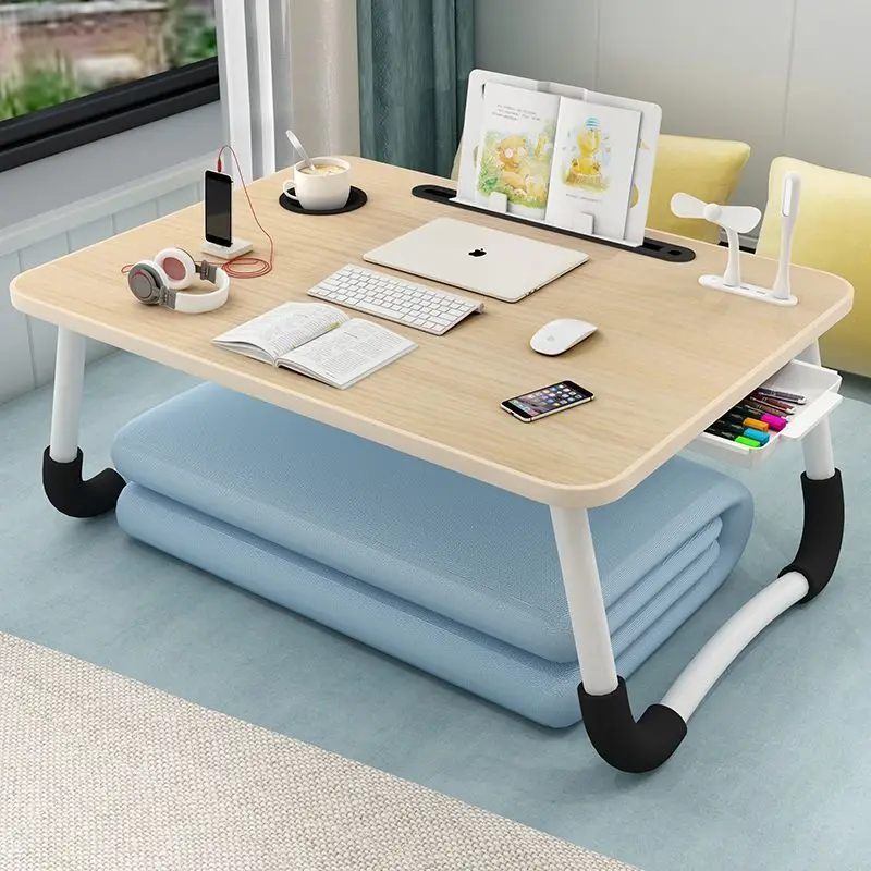 AOLIVIYA Folding Table Sofa Desk Laptop Table Bed For Dorm Room Bedroom Floor Sitting Bay Window A9