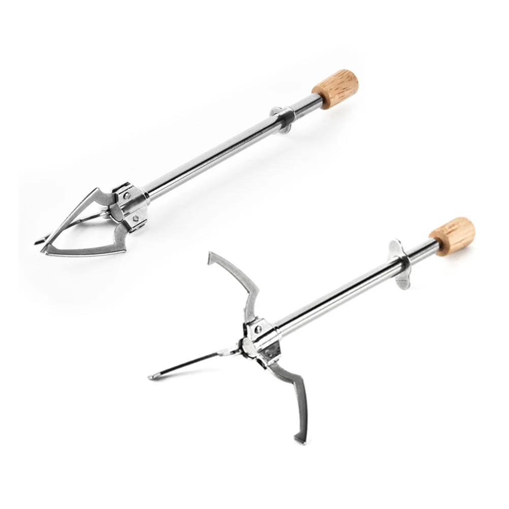 Stainless Steel Food Clip Ice Clip Clap Tong Triangle Shape Design Kitchen Gadget BBQ Table