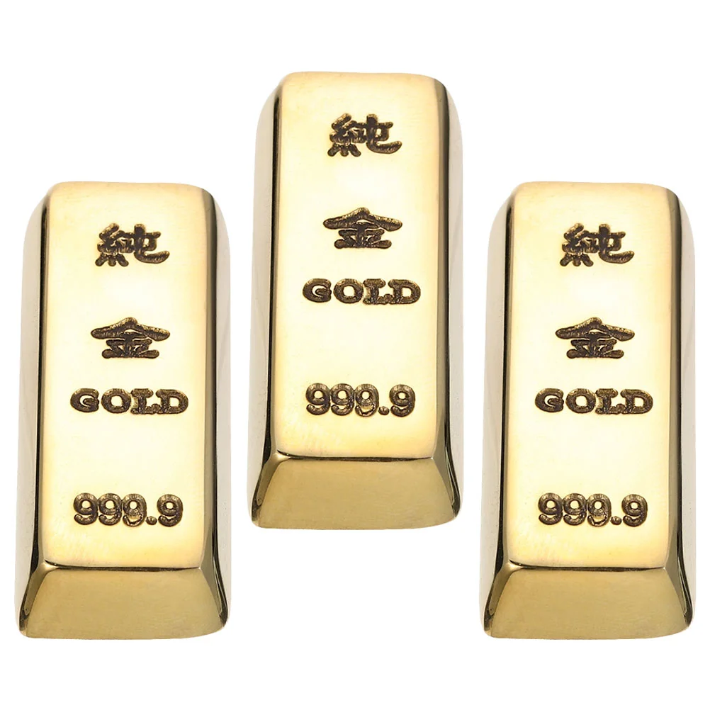 

Simulation Gold Brick Delicate Bar Decors Interesting Models Craft Decoration Fake Playthings Simulated Toys Ornament