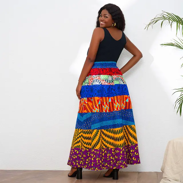 Ndidi High Waist Ankara Skirt - Image 6